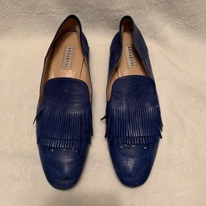 Blue Leather loafers